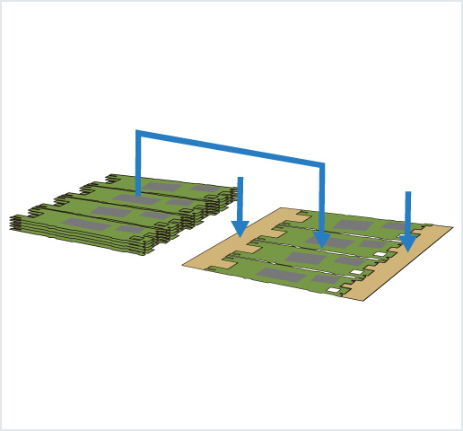 ［Image］PCB placer： HDI 基板用高精度框架排列机